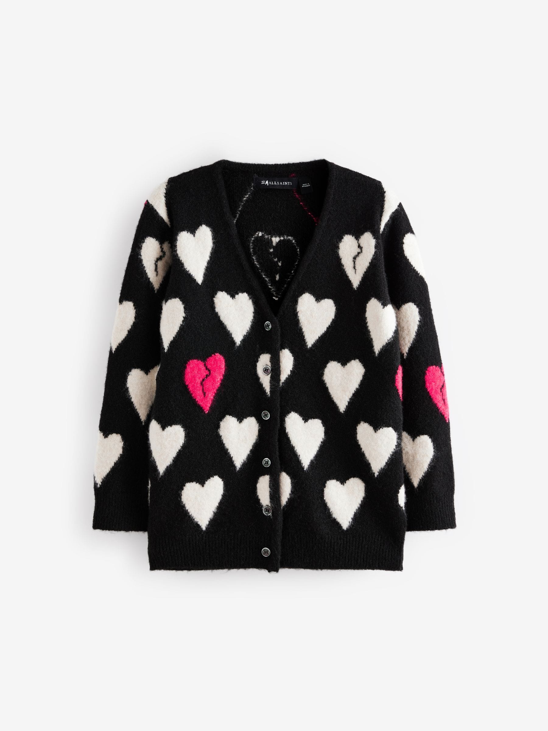 smALLSAINTS Amore Hart Meisjes Lang Gebreid Vest