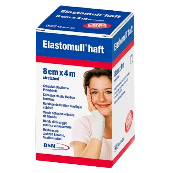 Bandagem de gaze coesiva BSN Medical Elastomull Haft 8cm x 4m (1 unidade)
