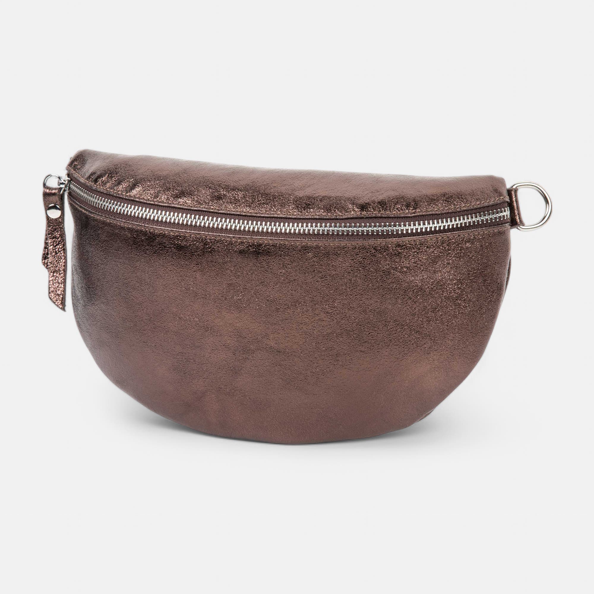 Banane en cuir marron