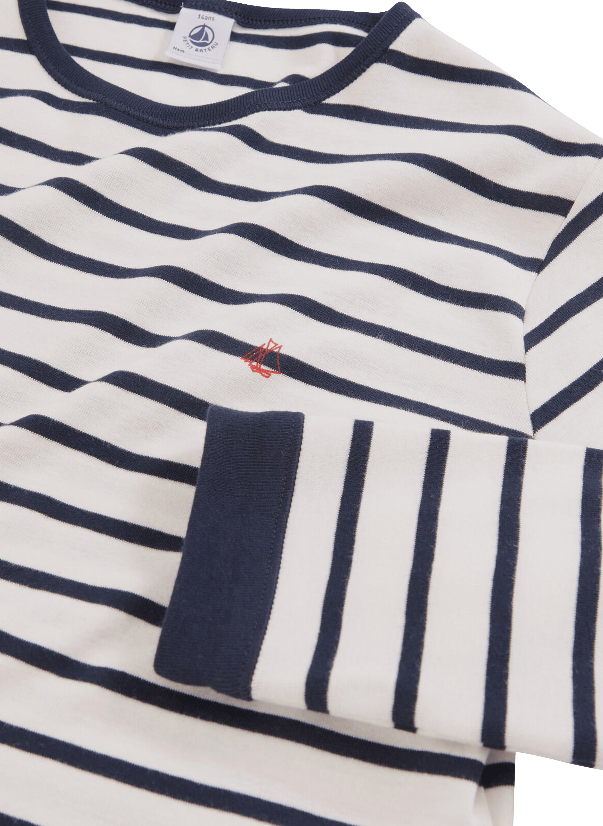 Pyjama à rayures en coton| Blanc