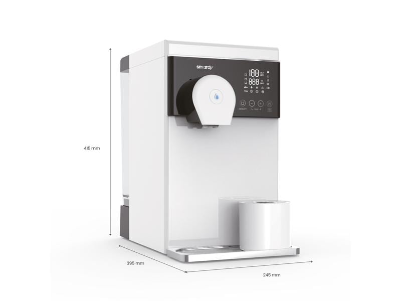 smardy blue Wasserbar noura Osmoseanlage Osmoseanlage für Küche, Nachtkästchen, unterwegs und ideal für Familien