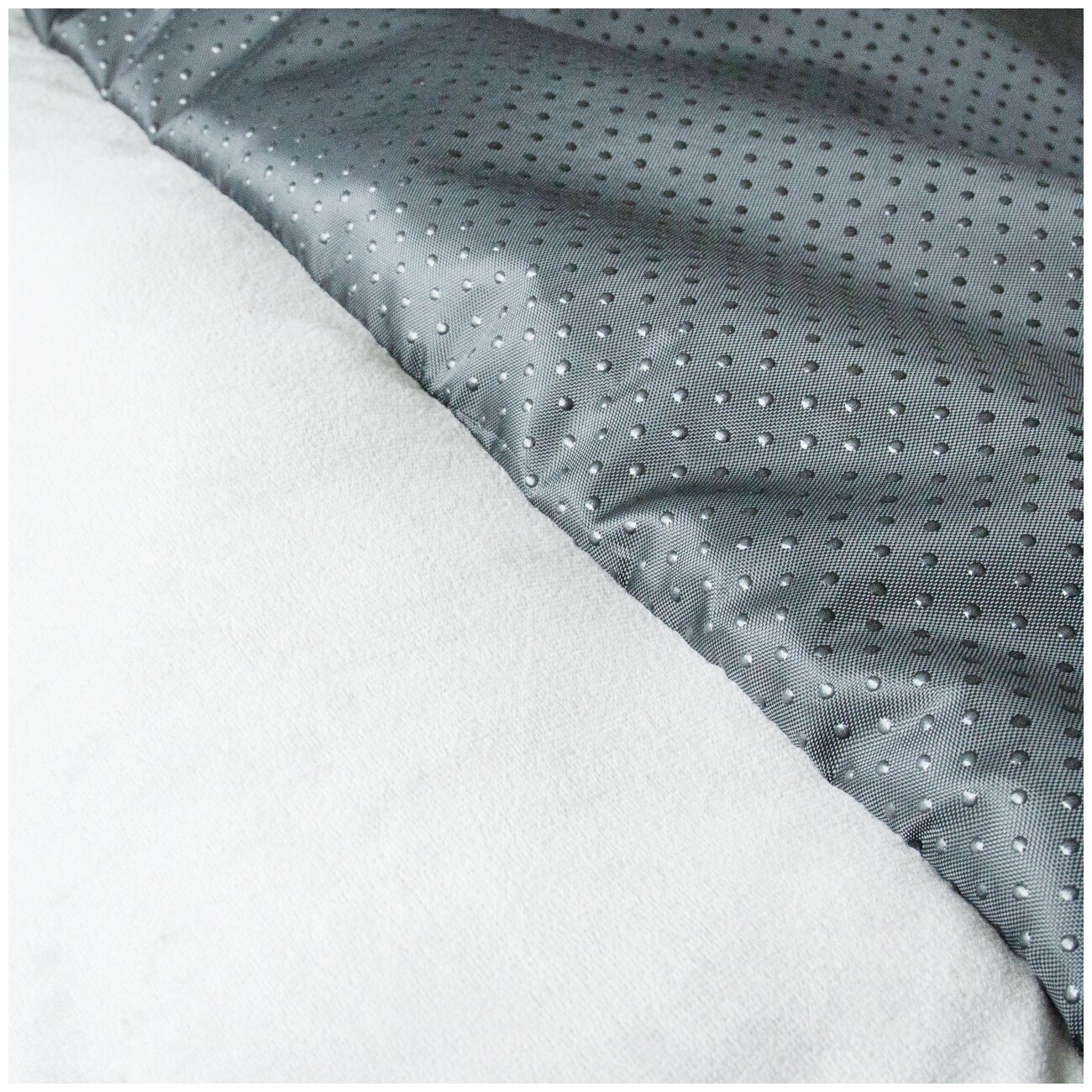 Wallace & Jones Hundebett MAYFAIR silber/ grau S