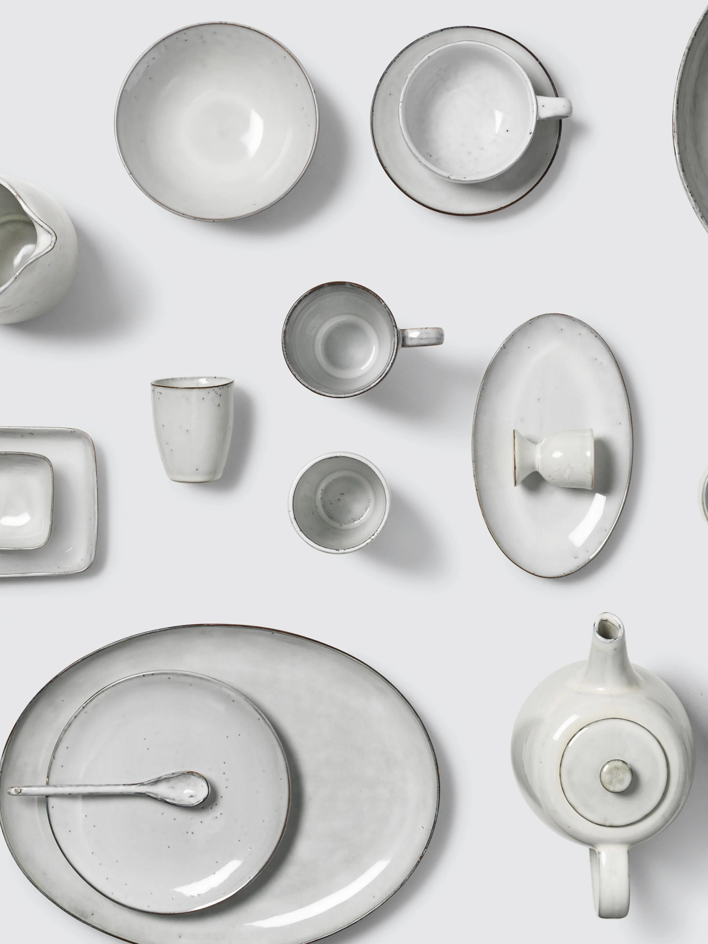 Handgemaakt espressokopje Nordic Sand, 6 stuks