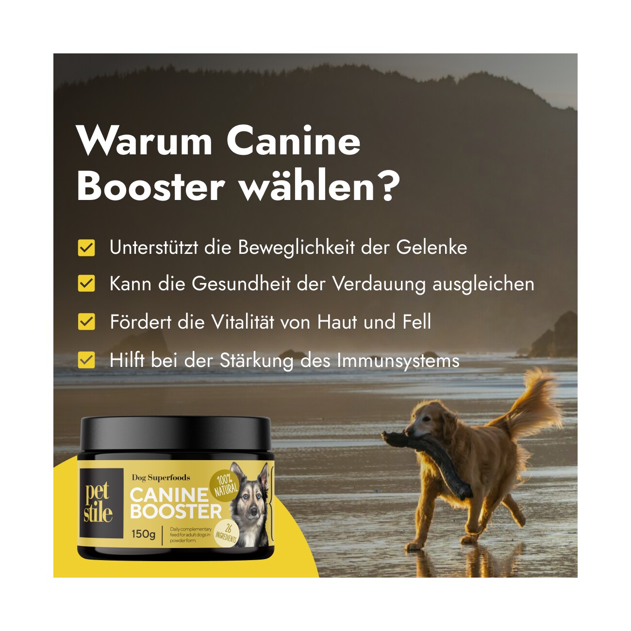 Petsy Labs Petstile Canine Booster 6 x 150g