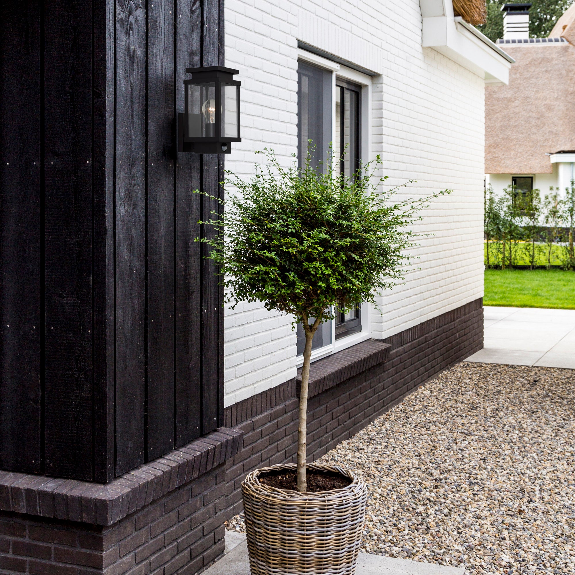 KS Verlichting Boston Muurlamp Zwart met LED