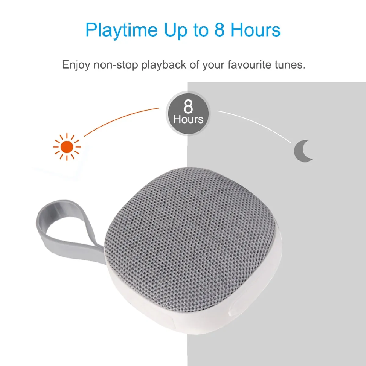 Universal Enceinte Bluetooth portable - Gris