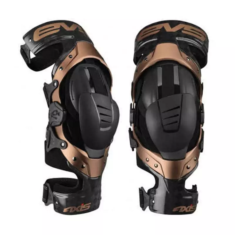 genouillère moto, vélo EVS SPORTS axispro blackcopper paire