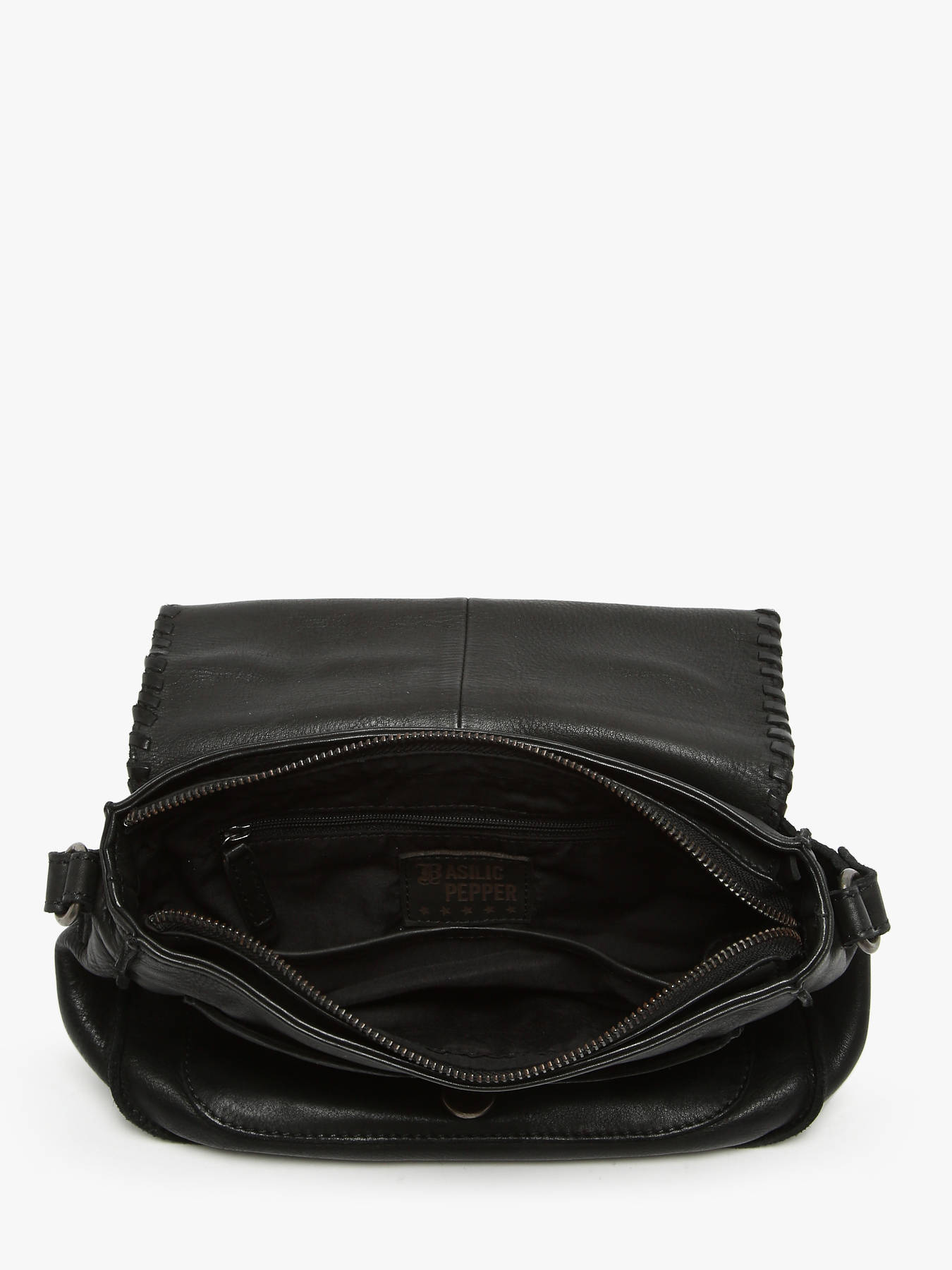 Sac bandoulire Utility cuir BASILIC PEPPER