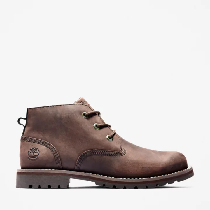 Bota Chukka impermeável Larchmont II para homem, na cor marrom escuro.