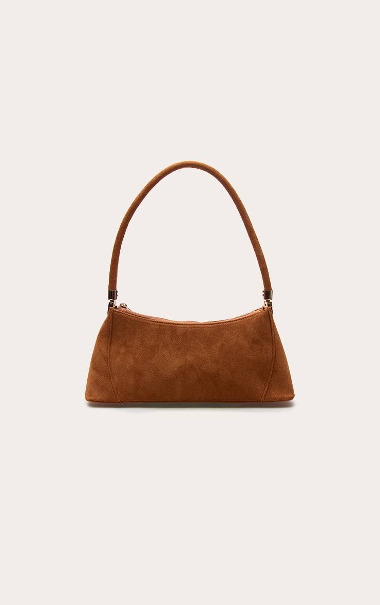 Marron Sac À Bandoulière Structuré En Synthétique Avec Détails De Coutures
