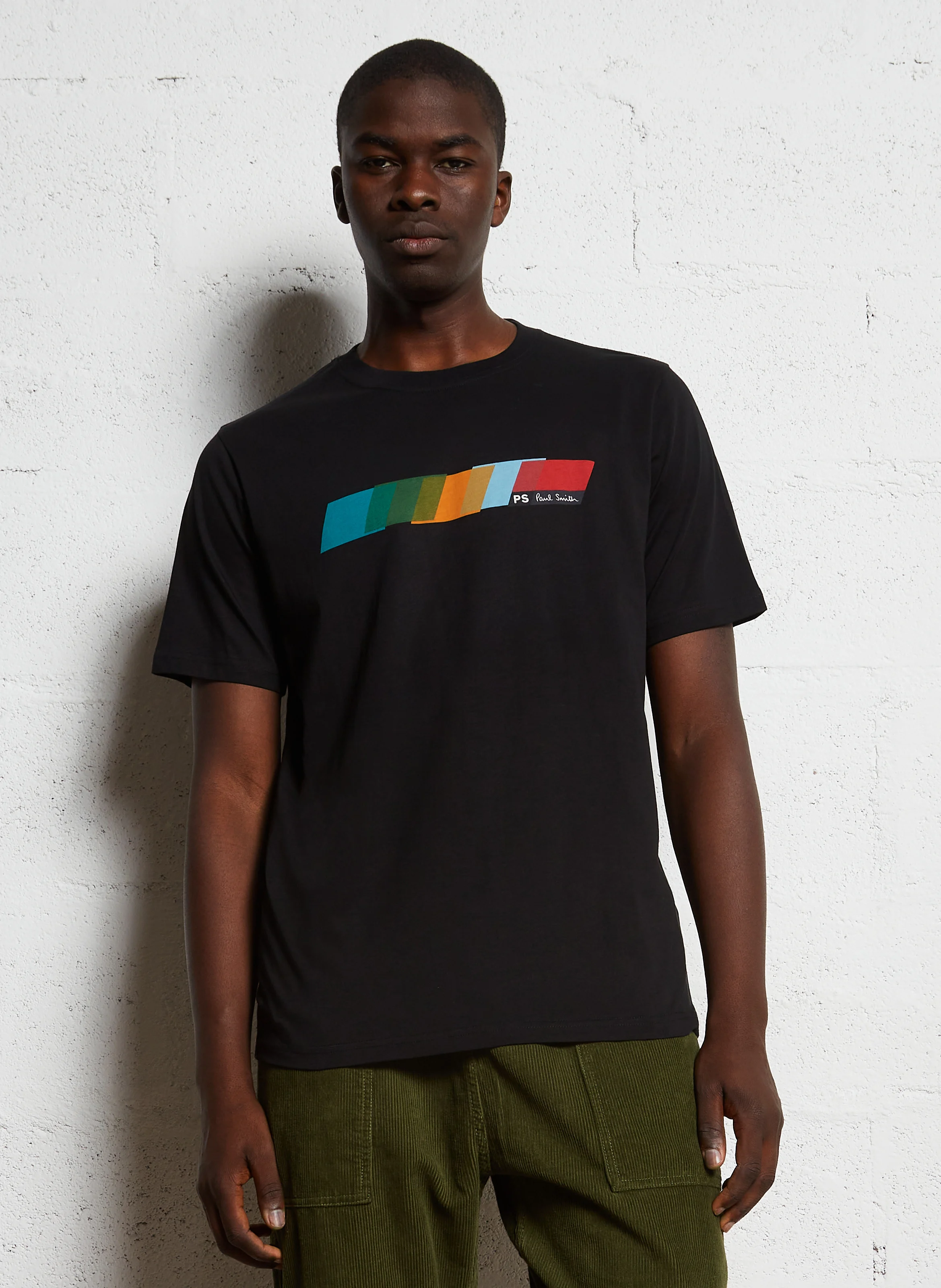 Tee-shirt col rond en coton bio | Noir