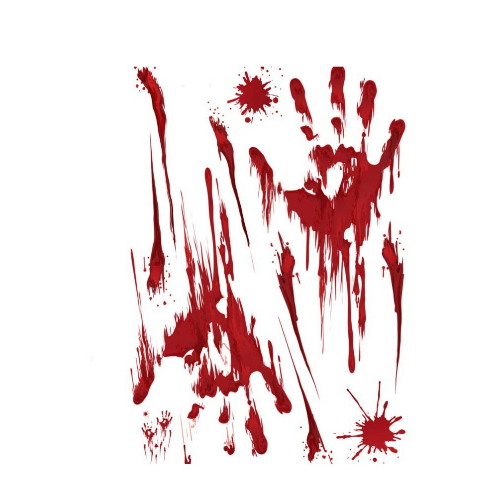 (11er Set) Halloween Fenster Aufkleber Grusel Fenstersticker Deko - Butige Hände