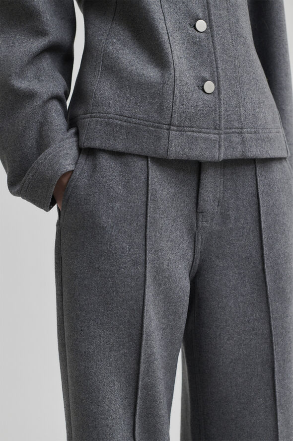 Second Female Vall Wool Trousers Grey melange