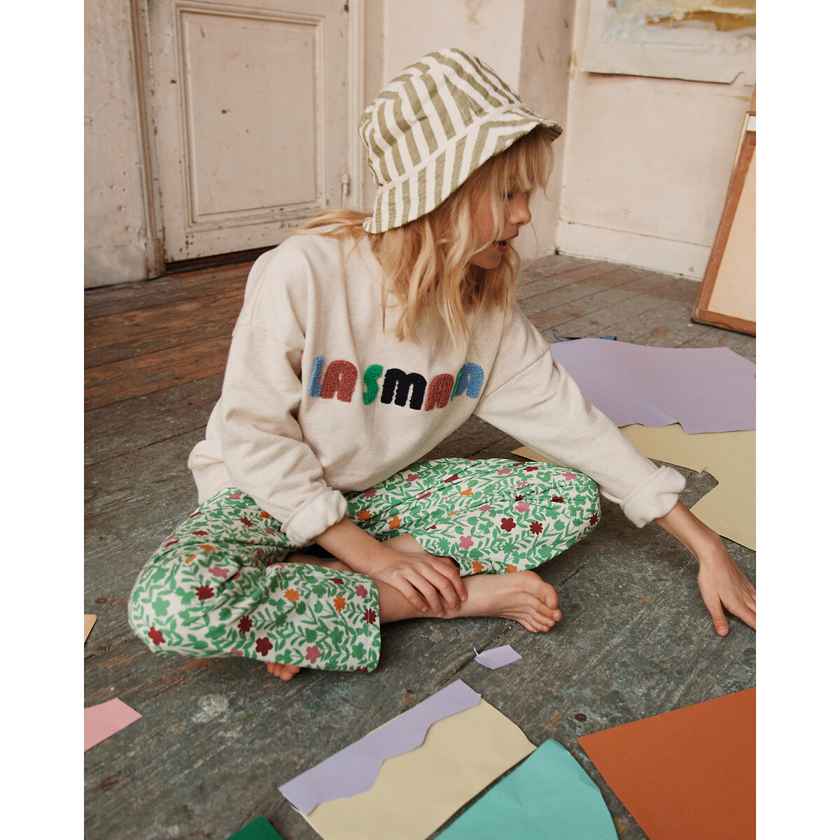 FRANGIN FRANGINE X LA REDOUTE<br>Calças retas com estampa floral