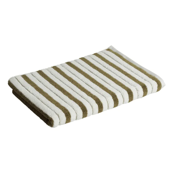 Baina Tapis de bain Echo | Blanc/Écru