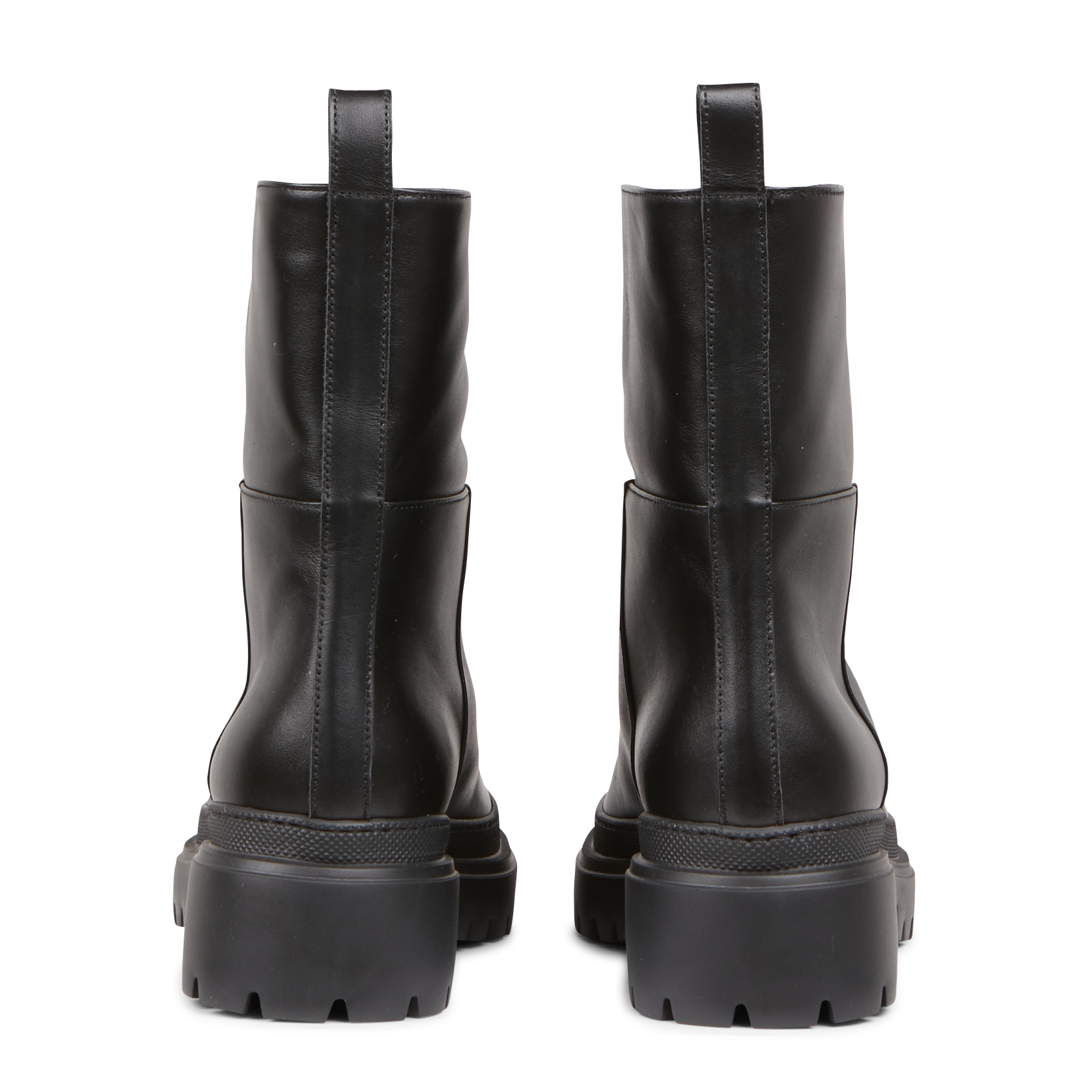 Bottines en cuir| Noir