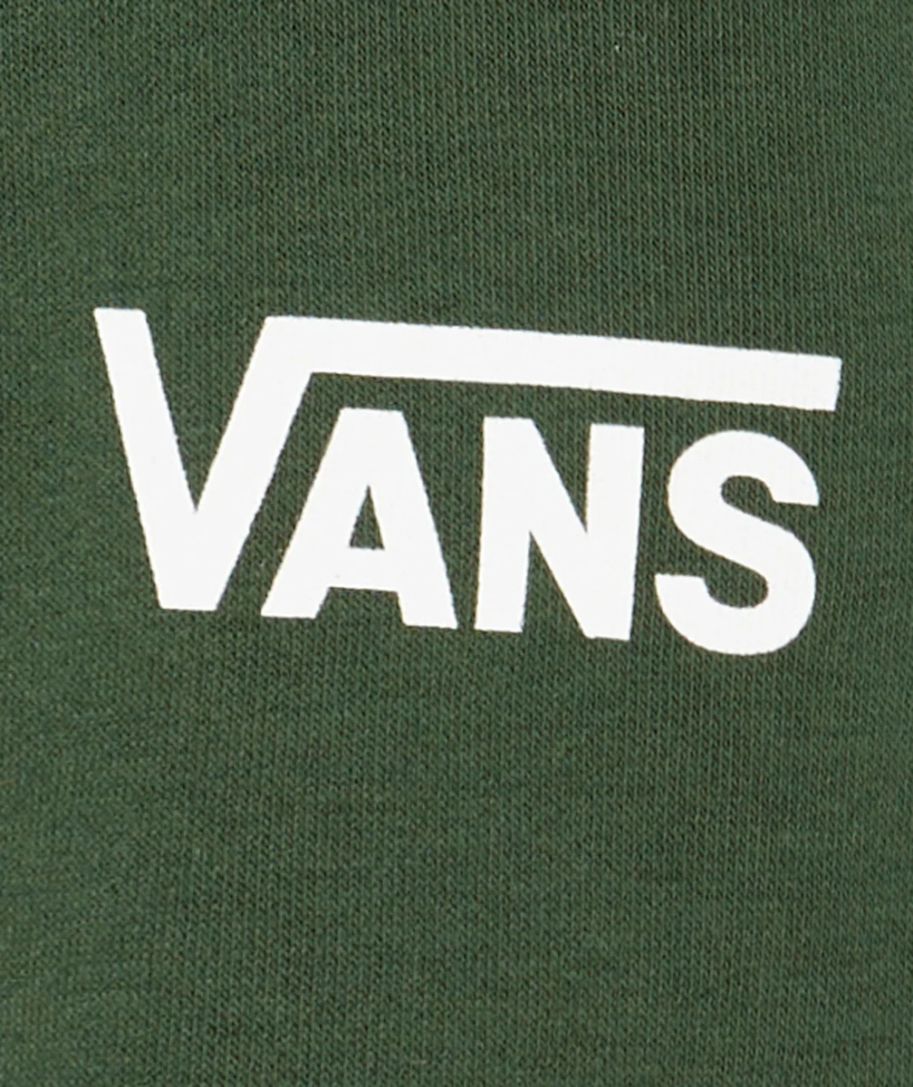 VANSSWEAT GARÇON VERT MANCHES LONGUES AVEC DAMIER ET LOGO VANS