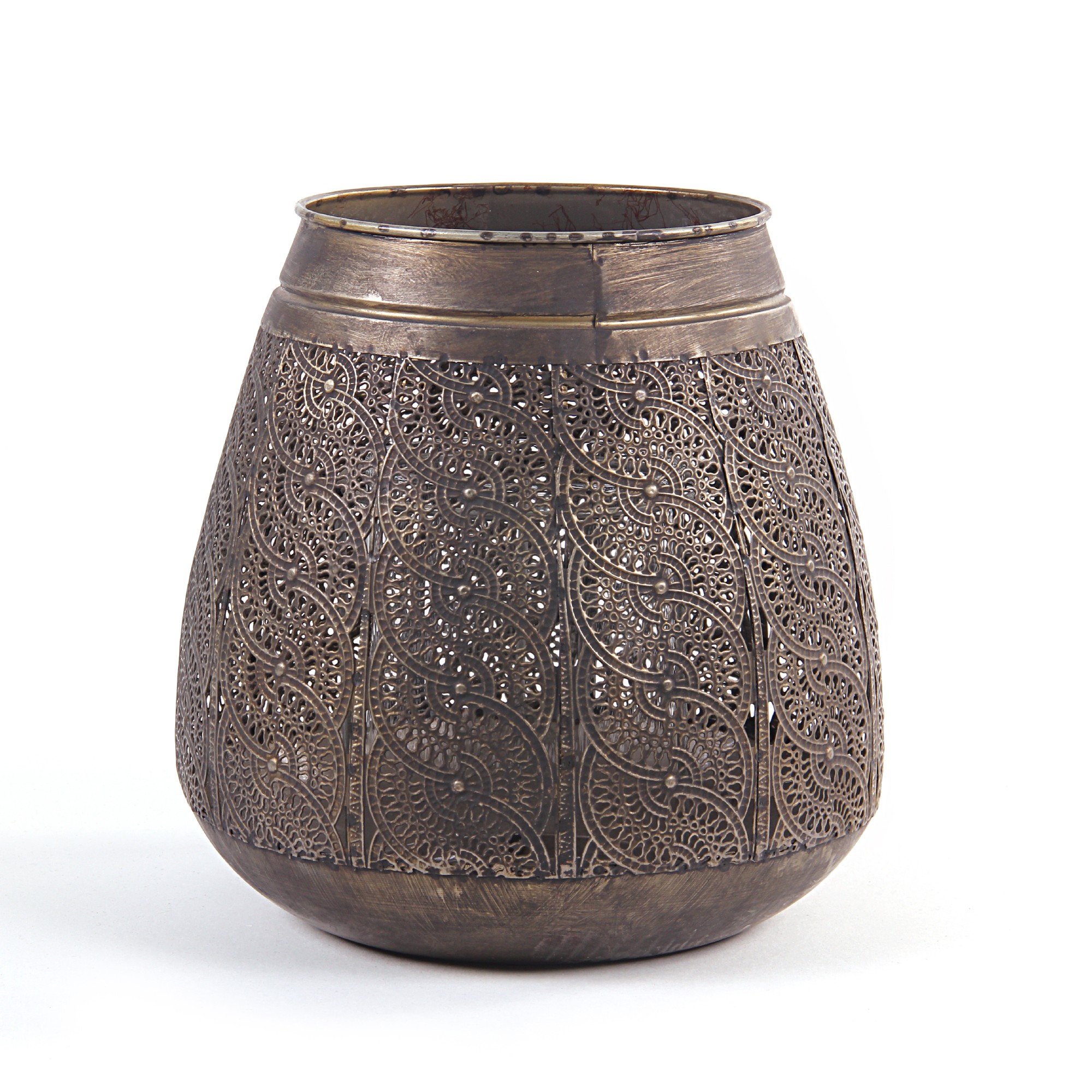 Windlicht 'Bulten', Ø 22 cm, H 22,5 cm von fischer's lagerhaus