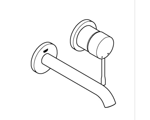 GROHE inbouw wastafelmengkraan ESSENCE Cool Sunrise zonder inbouwdeel 19408GL1