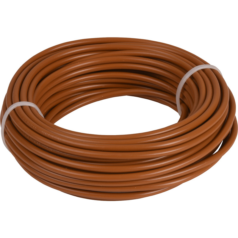 Installatiedraad VD H07V-U 10m 2,5mm² bruin