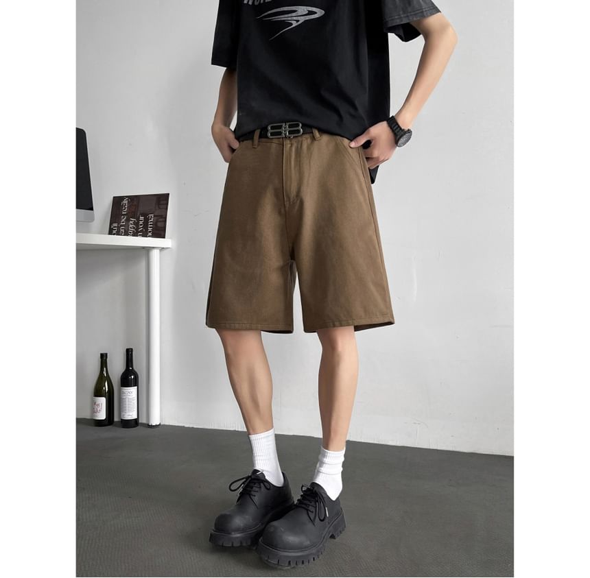 Filmas - Mid Rise Washed Wide Leg Jorts