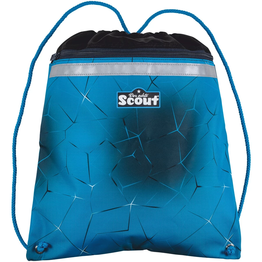 Scout Alpha Exklusiv Safety Light - Schulranzen Set 5tlg. Polar Blue