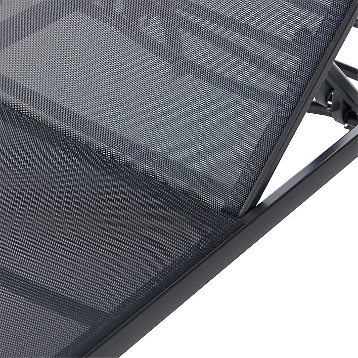 Bain de soleil en métal GoodHome Alona ebony