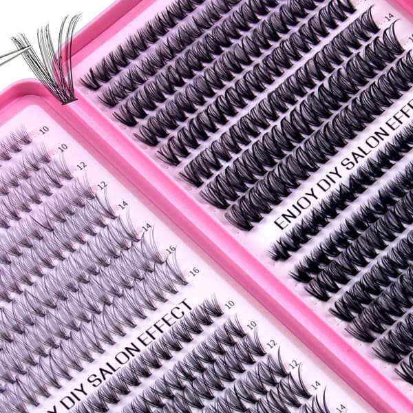 INF Kunstige øyevipper, enkeltstående, 640 stk.