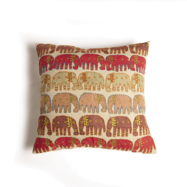 Kissenhülle 'Elefant', multicolor, L 60 cm, B 60 cm von fischer's lagerhaus