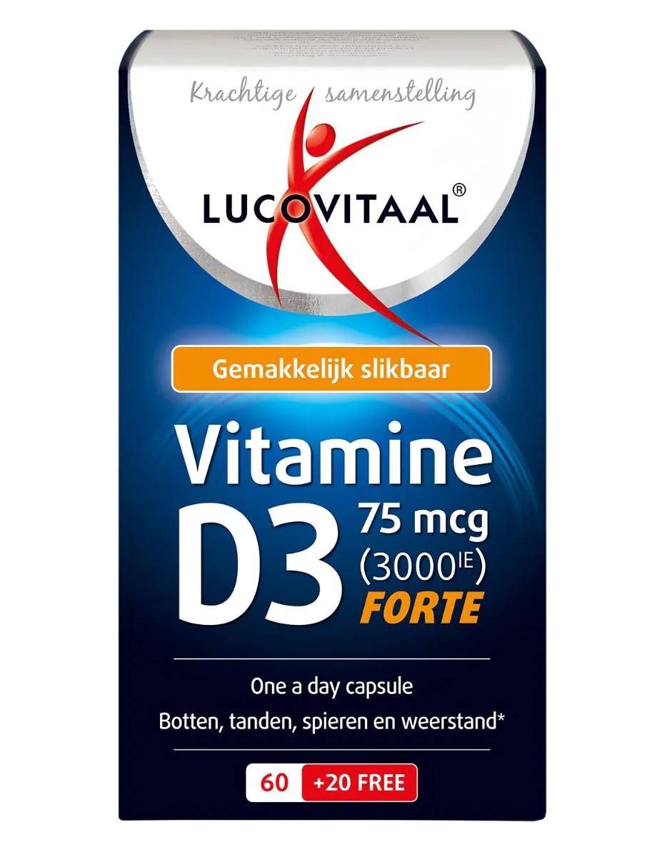 Vitamine D3 75 mcg 80 capsules