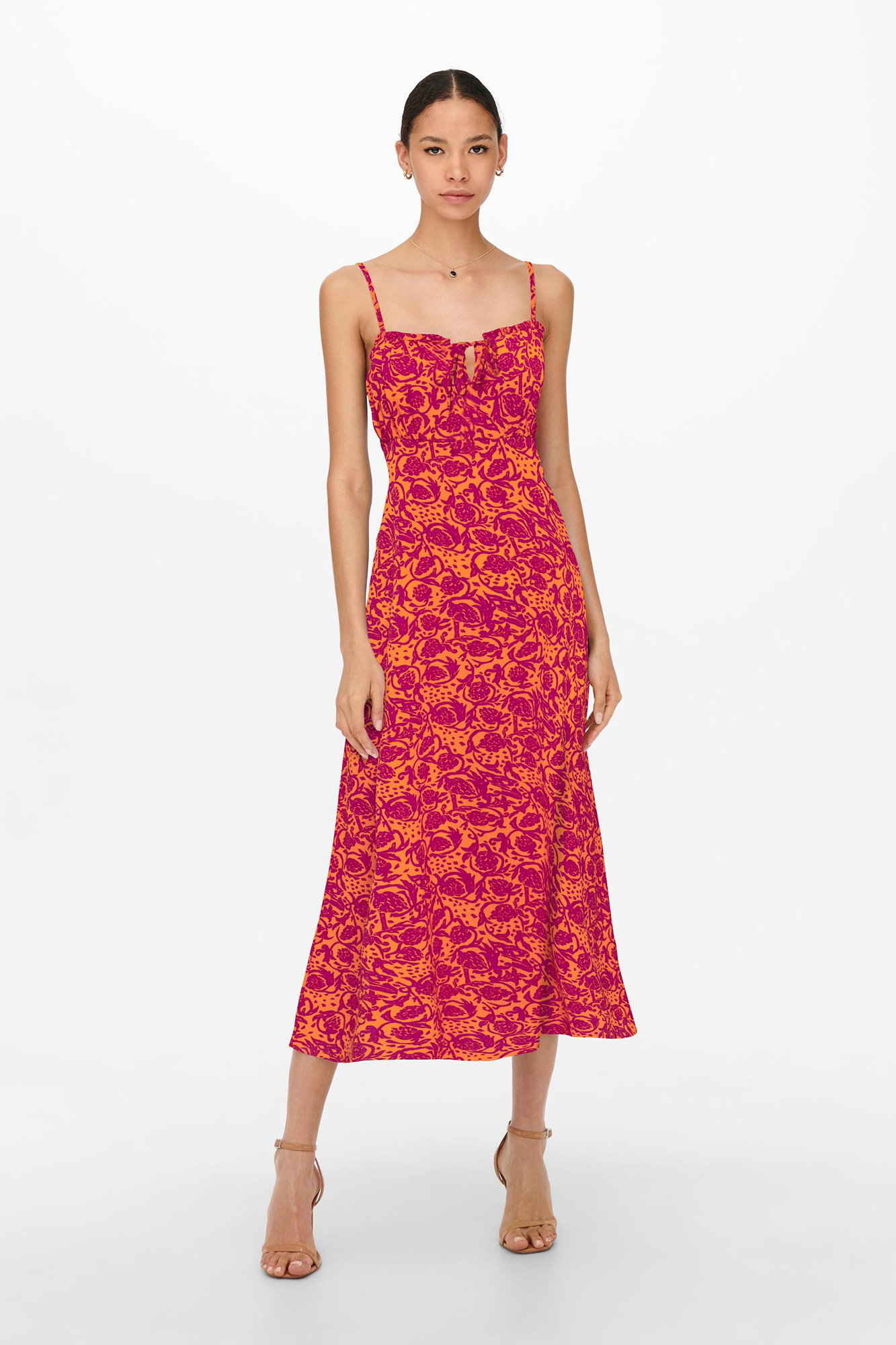 Vestido midi floral