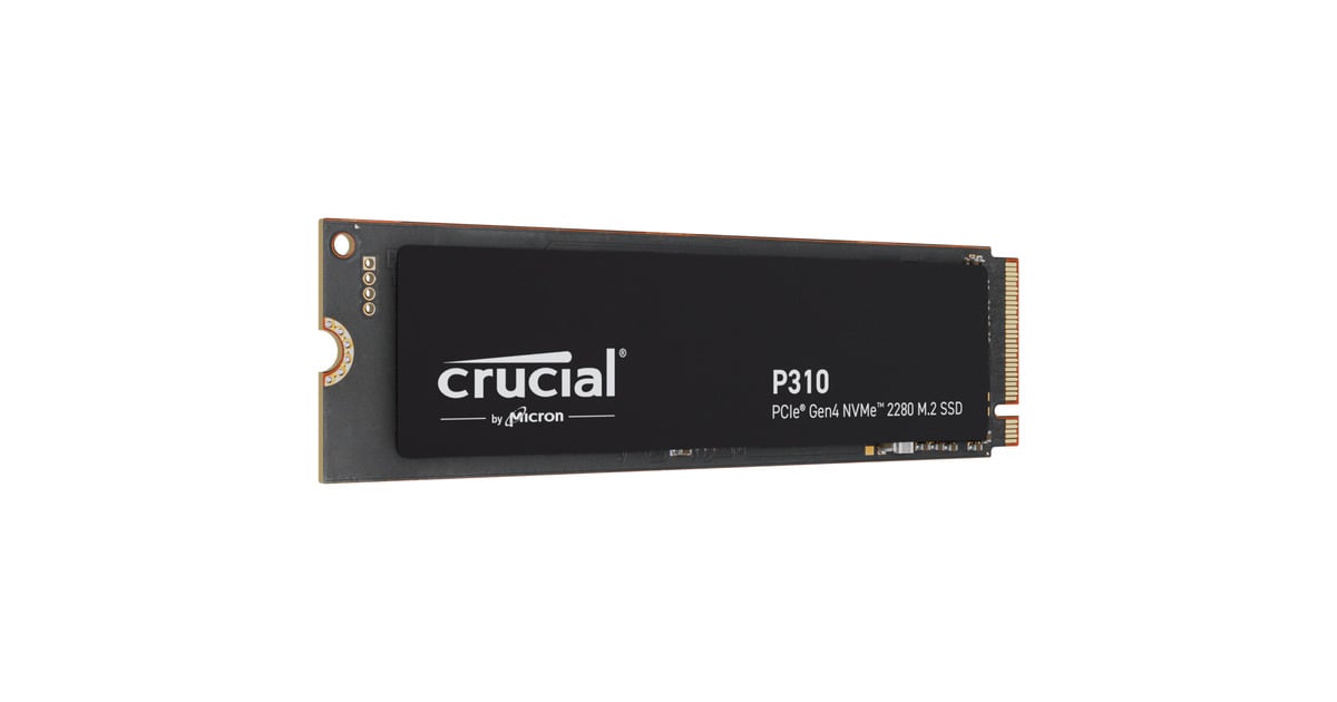 CrucialP310 2 TB SSD  (Zwart, CT2000P310SSD8, PCIe Gen 4.0 x4, NVMe 2.0)