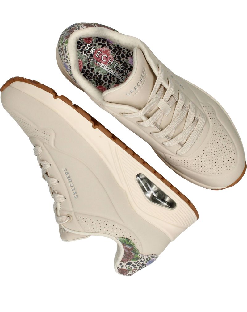 Skechers Uno Jungle Nite Sneakers Beige Dames