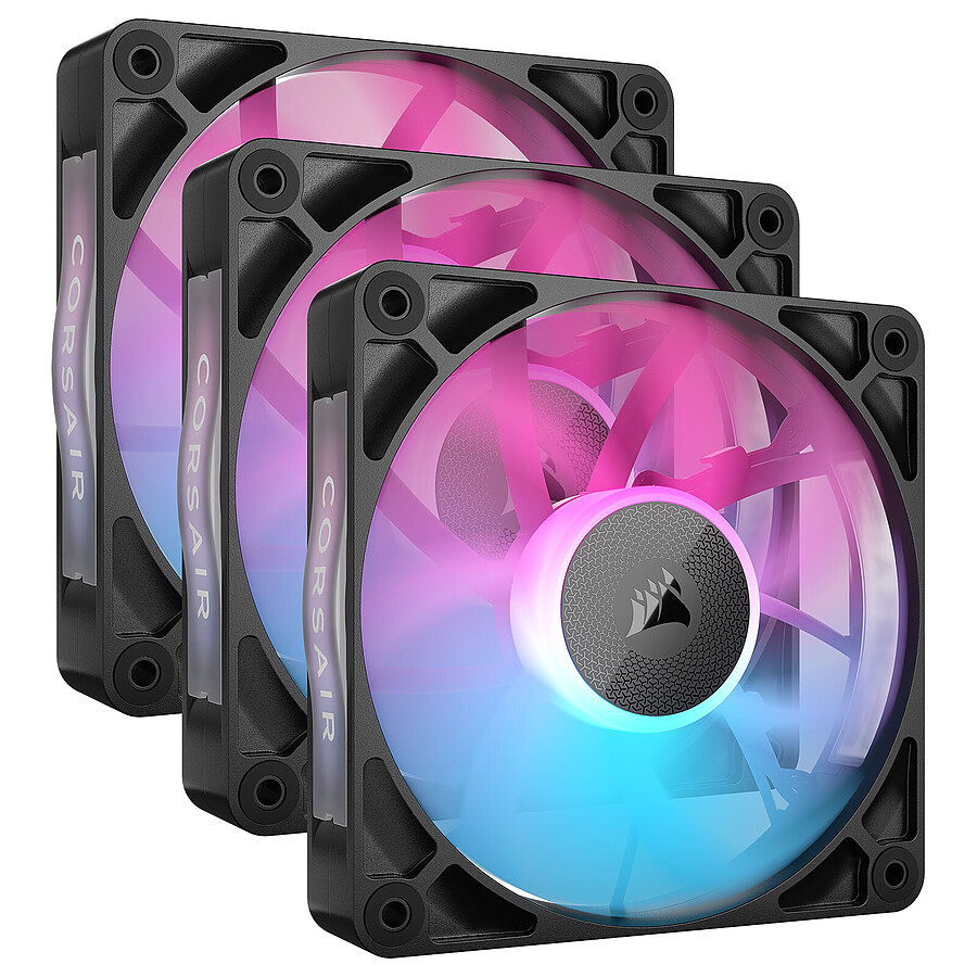 Corsair RX120 RGB Triple Pack - Noir