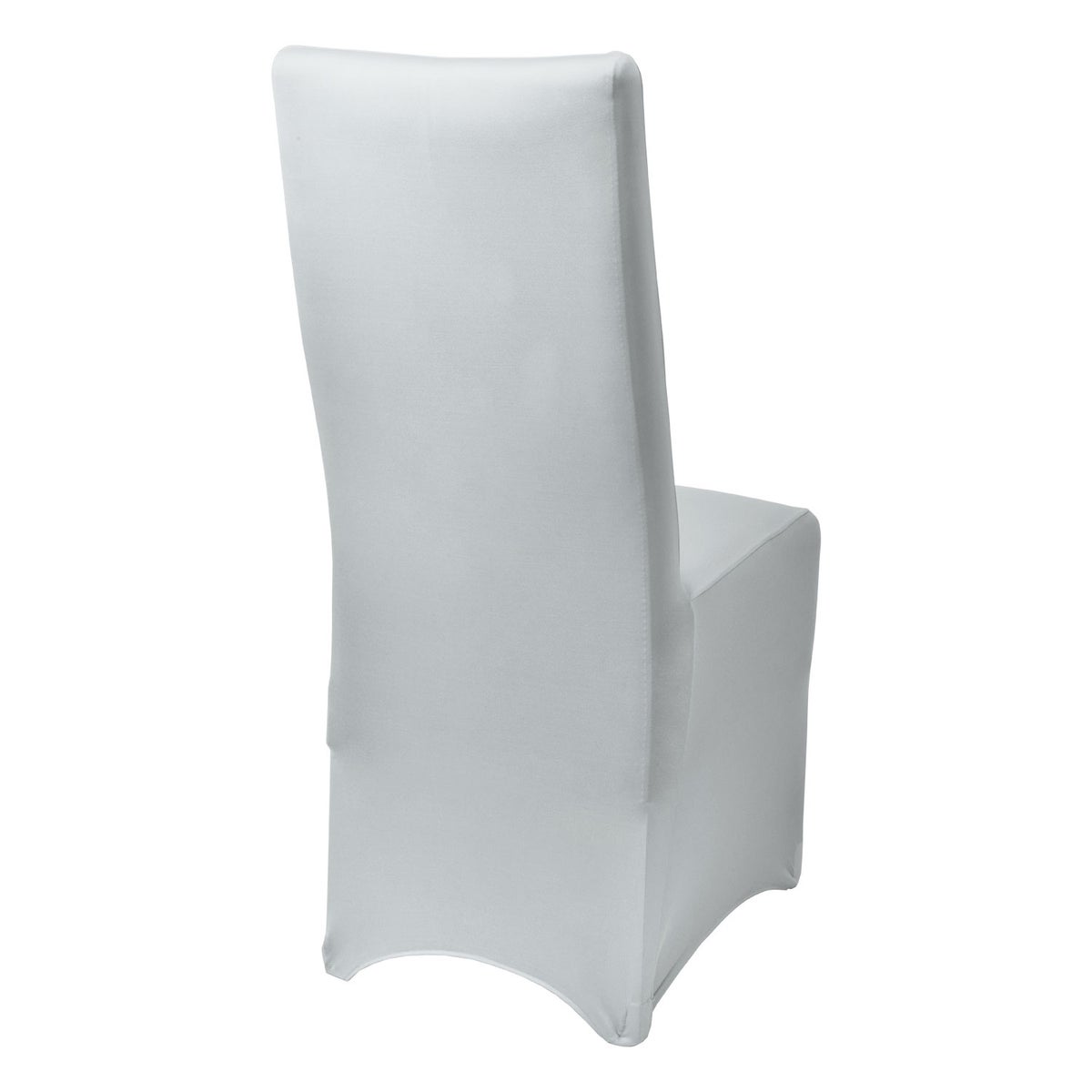 Beautissu Leona stoelhoes 95x45cm wit stretch banket (set van 4)