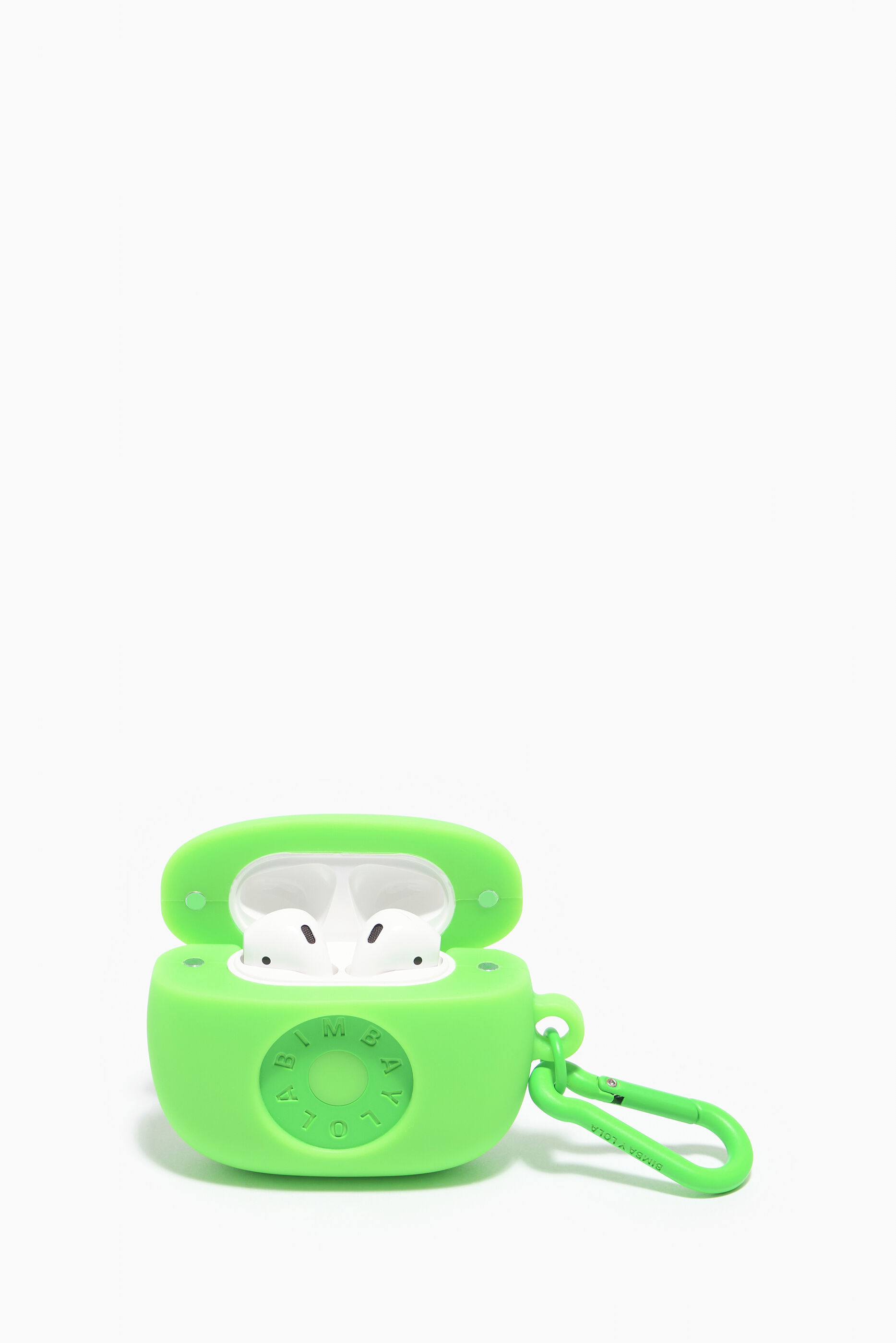 Capa de silicone para AirPods com logotipo verde