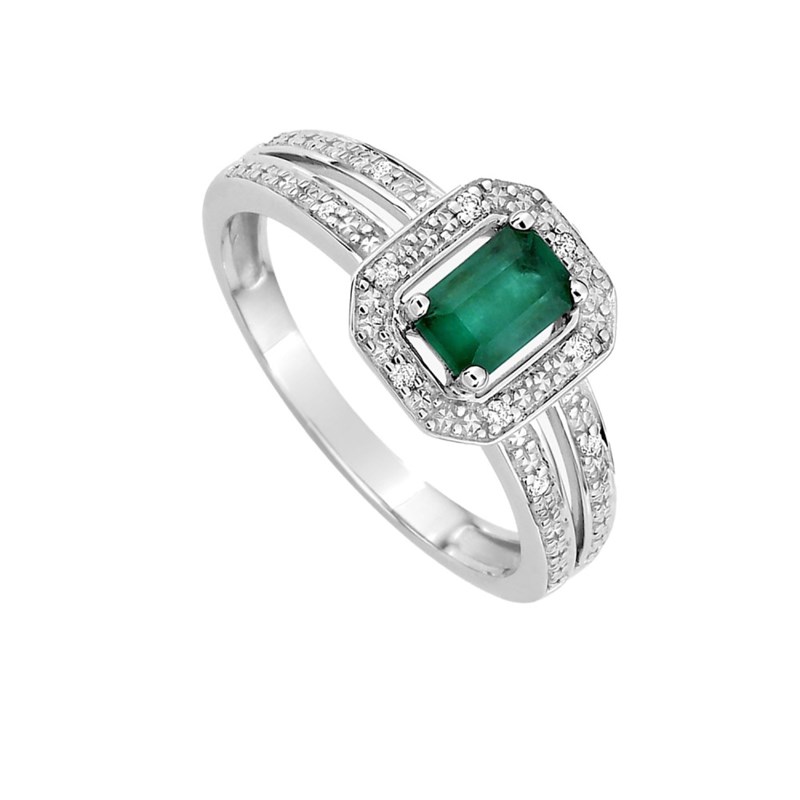 Bague femme - Emeraude - Or 18 Carats