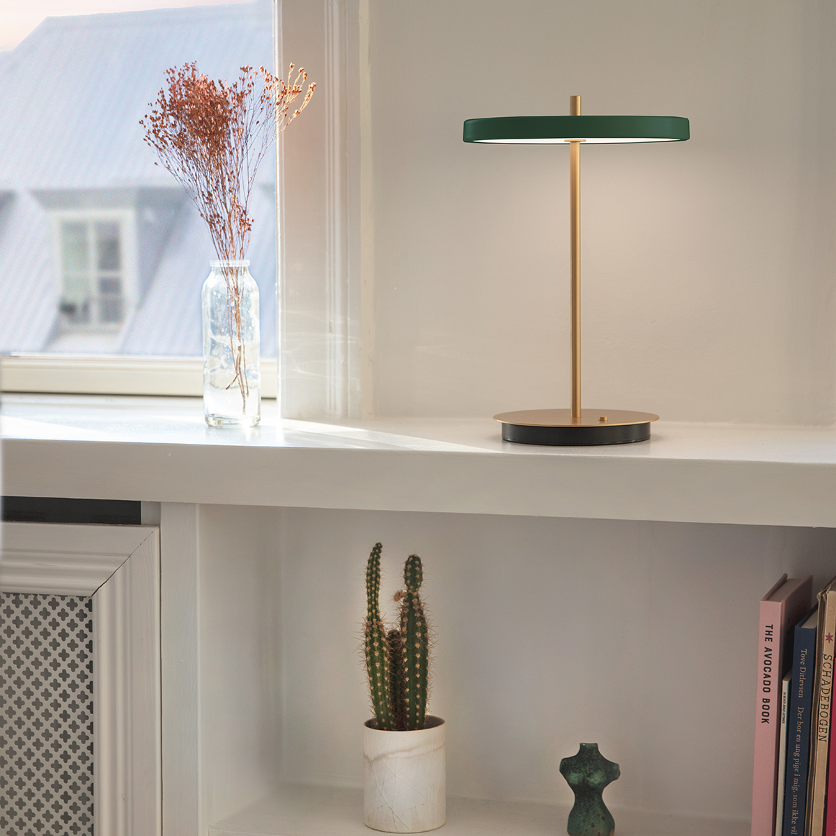 Tafellamp Asteria Move snoerloos Groen