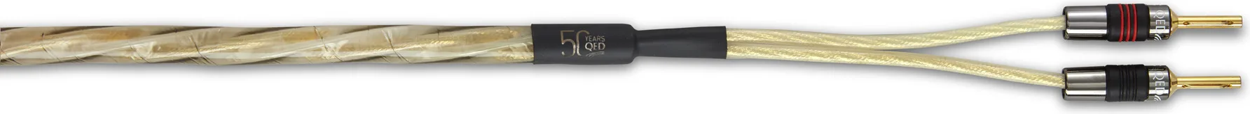 QED Golden Anniversary XT Bananes (2 x 3 m) Câbles d'enceintes prémontés