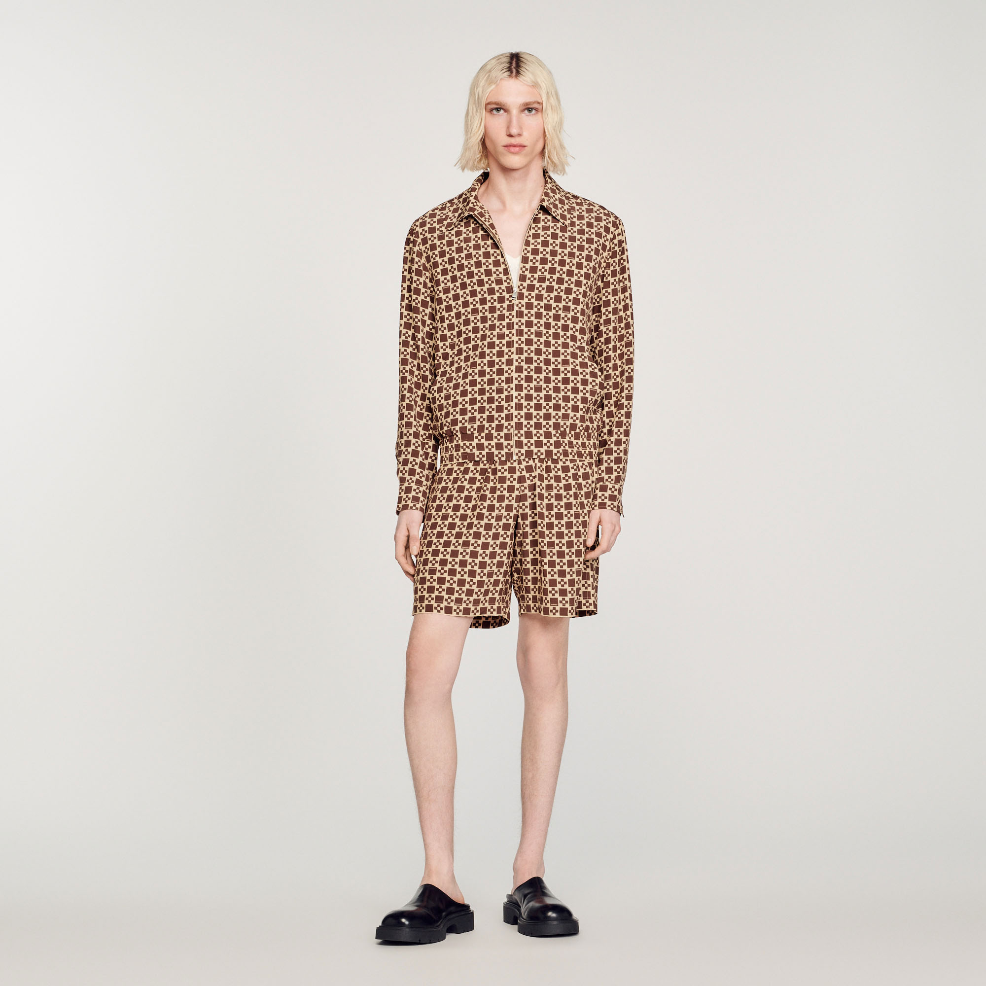 Blouson imprime Square Cross