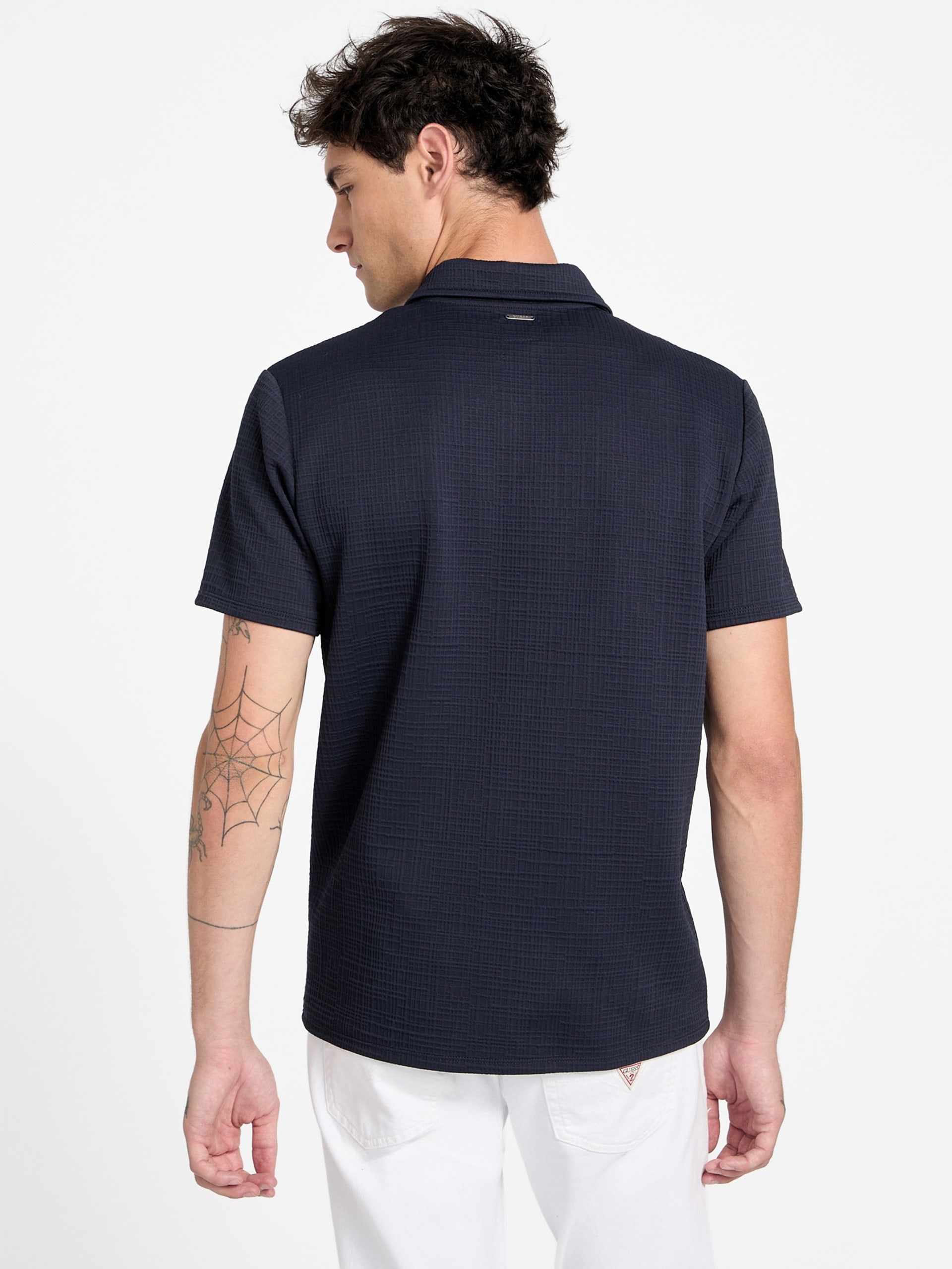 Polo Eco Percy com Textura e Zíper