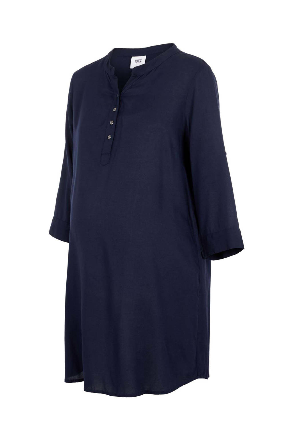 MAMALICIOUS zwangerschaps- en voedingstuniek MLMERCY met ceintuur donkerblauw