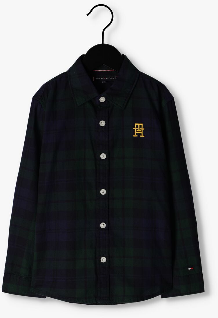 TOMMY HILFIGER groene tommy hilfiger casual overhemd black watch check shirt