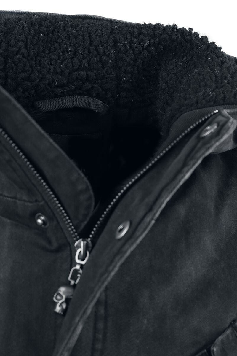 Parka De Style Vintage Avec Capuche En Tissu Éponge | Rock Rebel by EMP Veste d'hiver