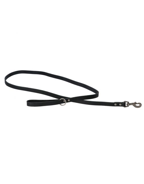 Adori Looplijn Vetleder Met Print - Hondenriem - 180x1.8 cm Zwart M\/L