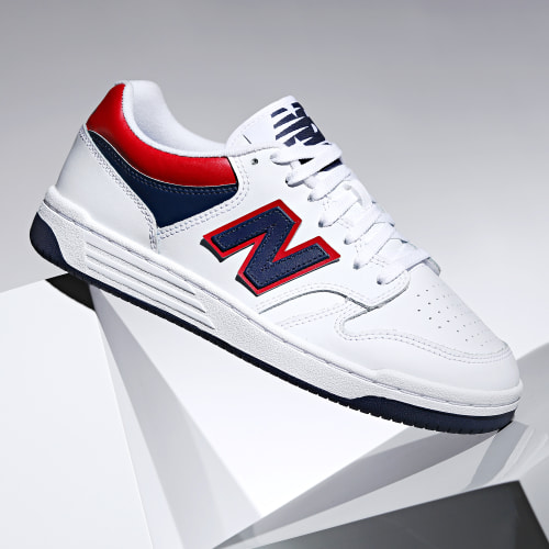 Baskets 480 BB480LNR White Navy Red