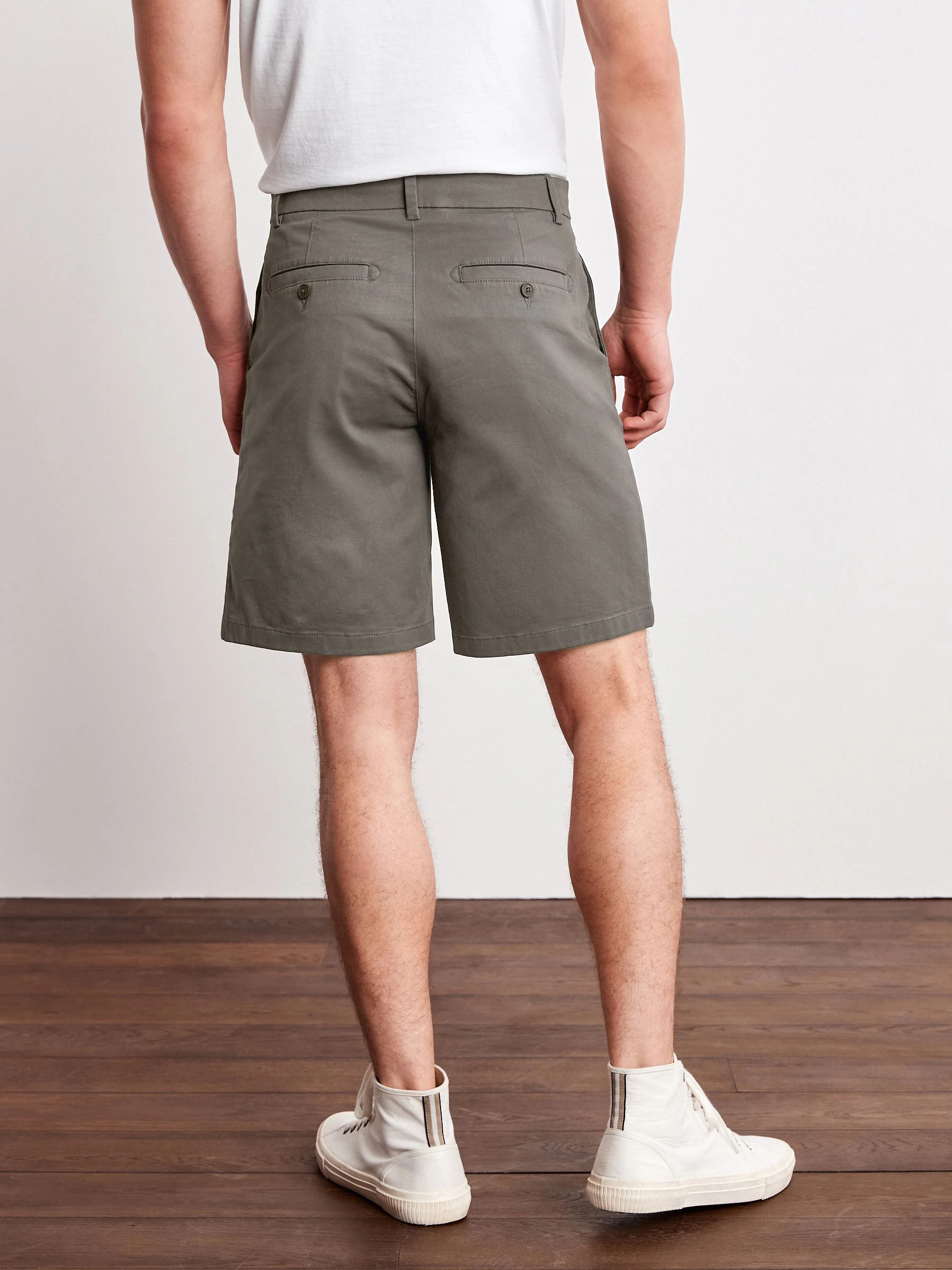 Antraciet - Relaxed fit - Chinoshort met stretch