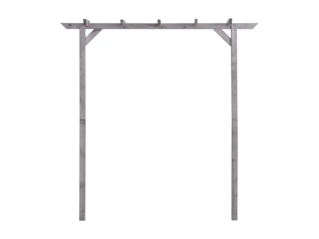 Pergola de jardin Gris 200x40x205 cm Bois de pin imprégné