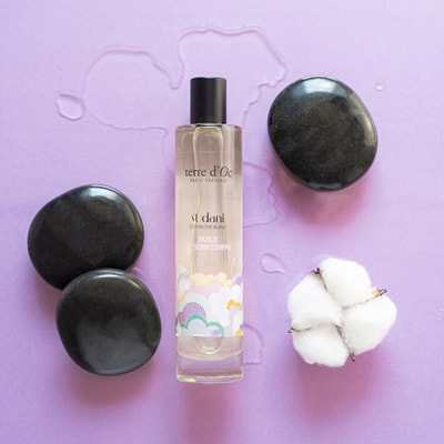 Huile hydratante bio - Udani - Coton & thé blanc - 100 ml