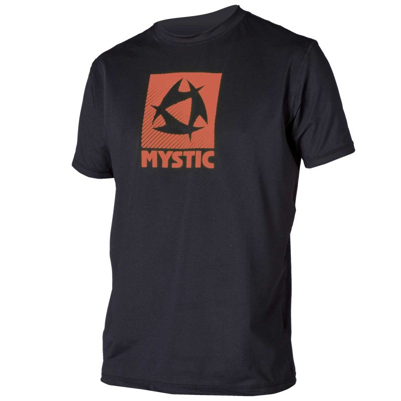 Lycra Mystic Star Quick Dry S/S Black/Orange - The Corner Shop
